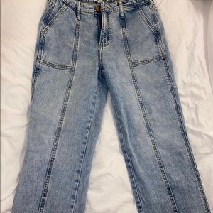 target light wash jeans